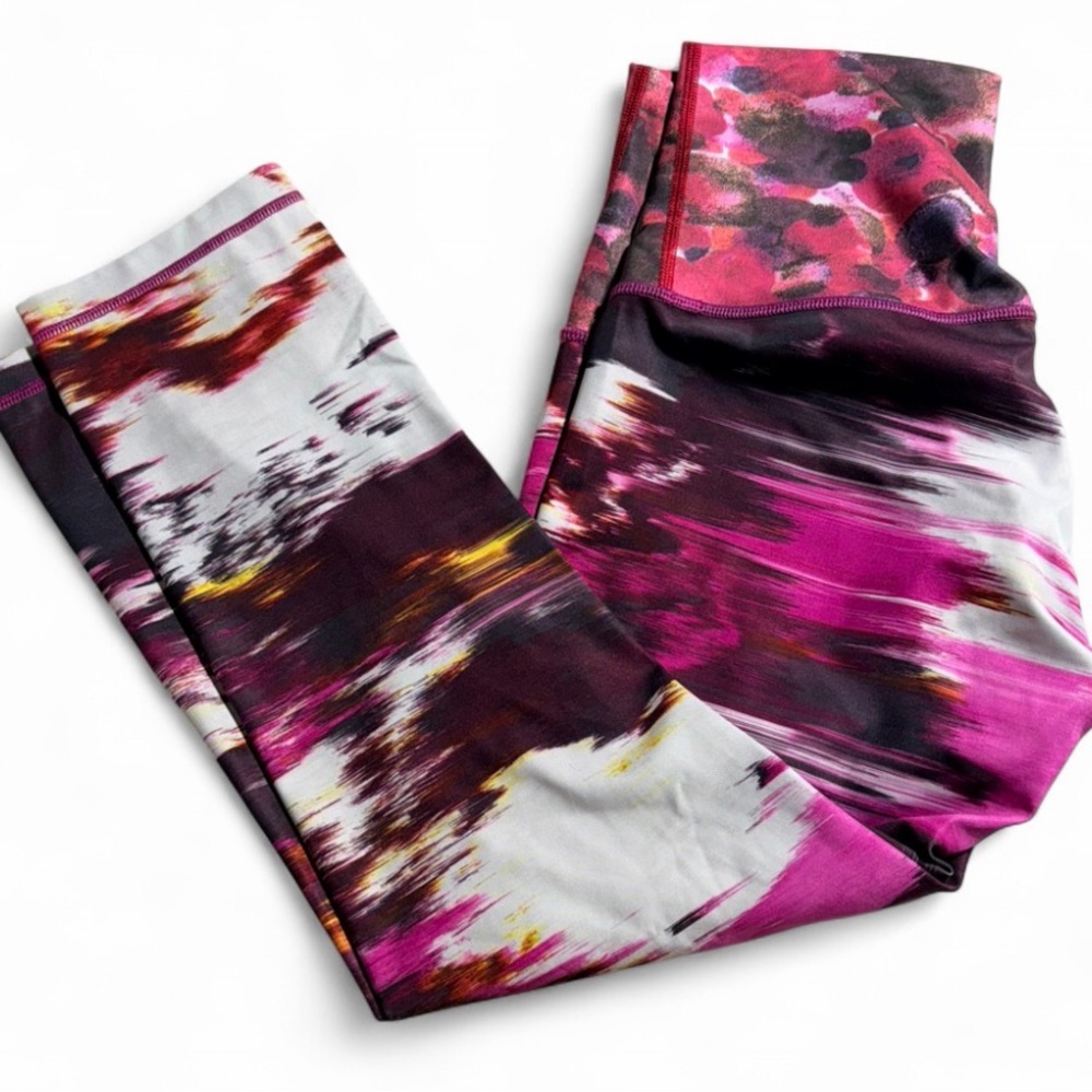 Lululemon Wunder Under Crop High Rise Pigment Wind Berry  Sz 6